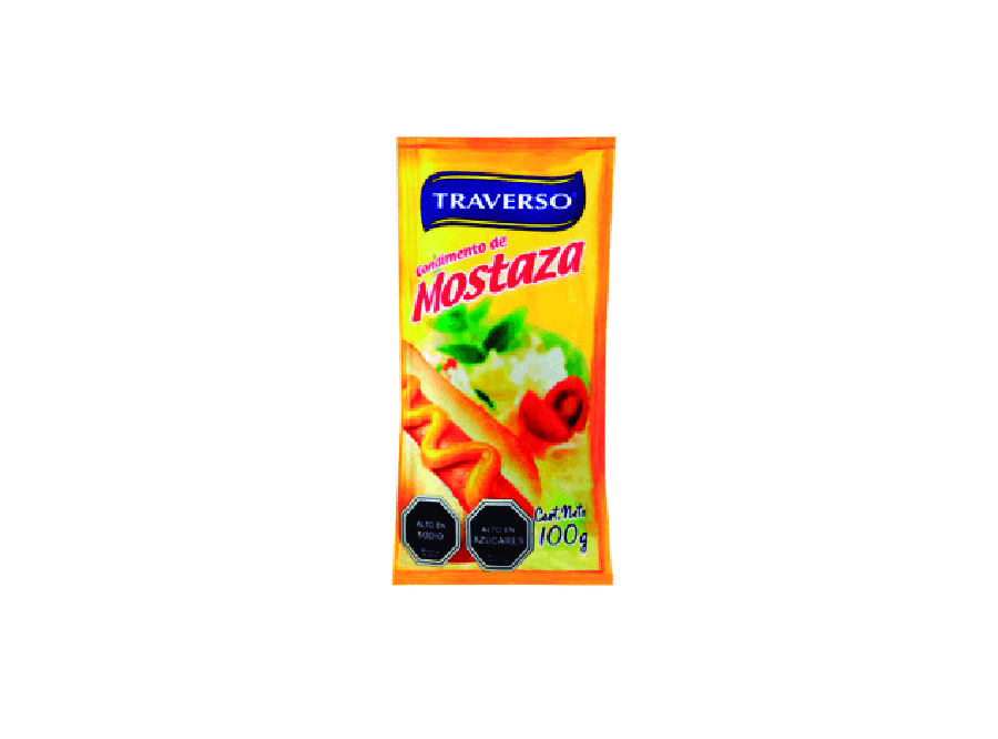  MOSTAZA 100 GR SACHET TRAVERSO 