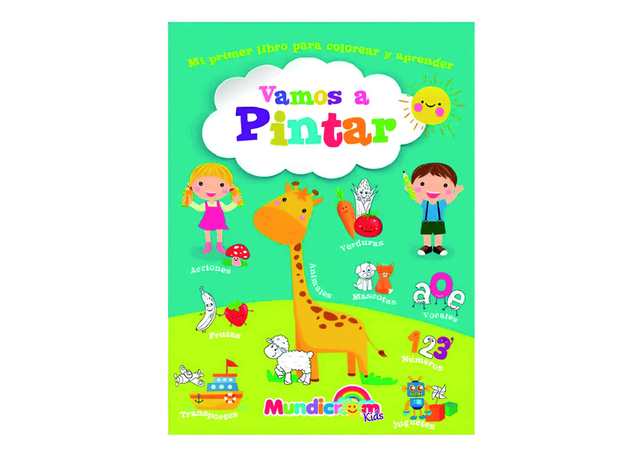  LIBRO P/COLOREAR VAMOS A PINTAR 128PG MUNDICROM 