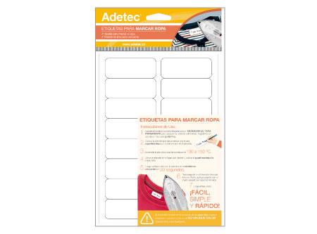  ETIQUETA ESP.MARCA ROPA DISE� LAVAB 63X23 16UN ADE 