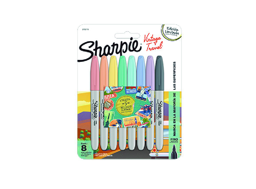  MARCADOR MULTIUSO COL.SURT X  8 UN SHARPIE VINTAGE 