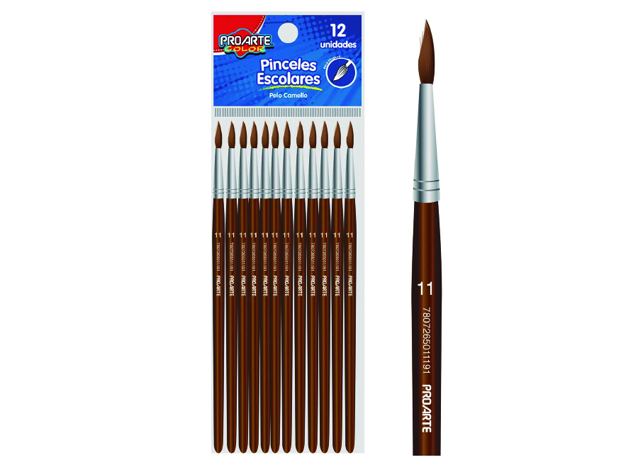  PINCEL #11 P.CAMELLO DP X 12 UN PROARTE 
