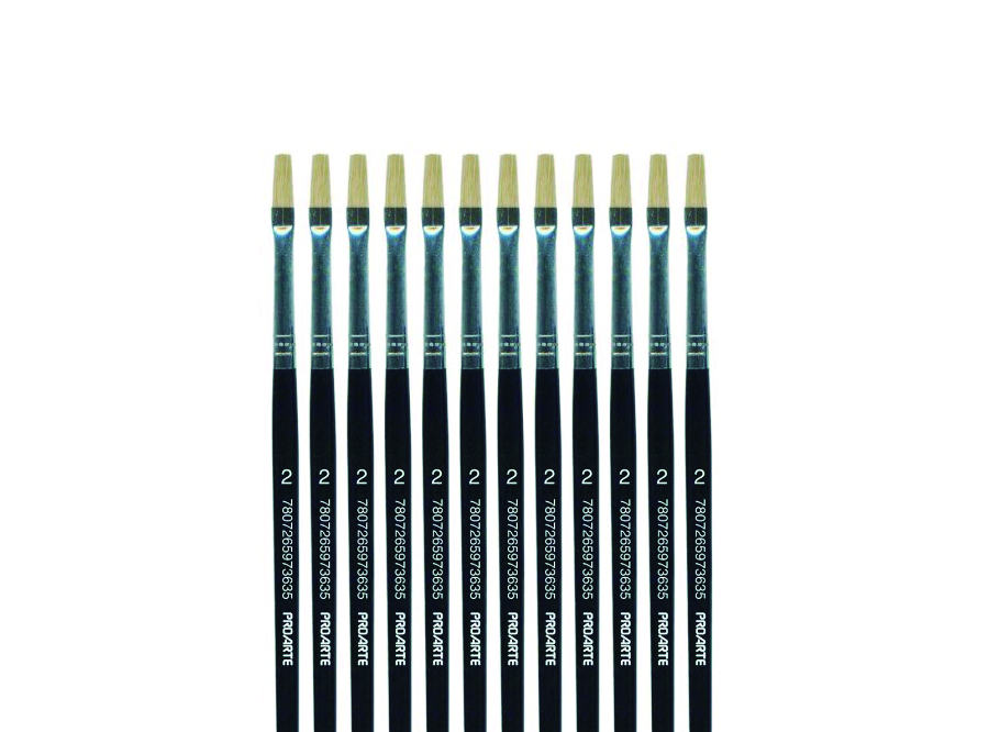  PINCEL PLANO # 2 DP X 12 UN PROARTE 577 