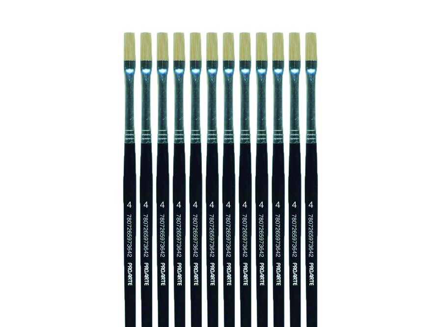  PINCEL PLANO # 4 DP X 12 UN PROARTE 577 
