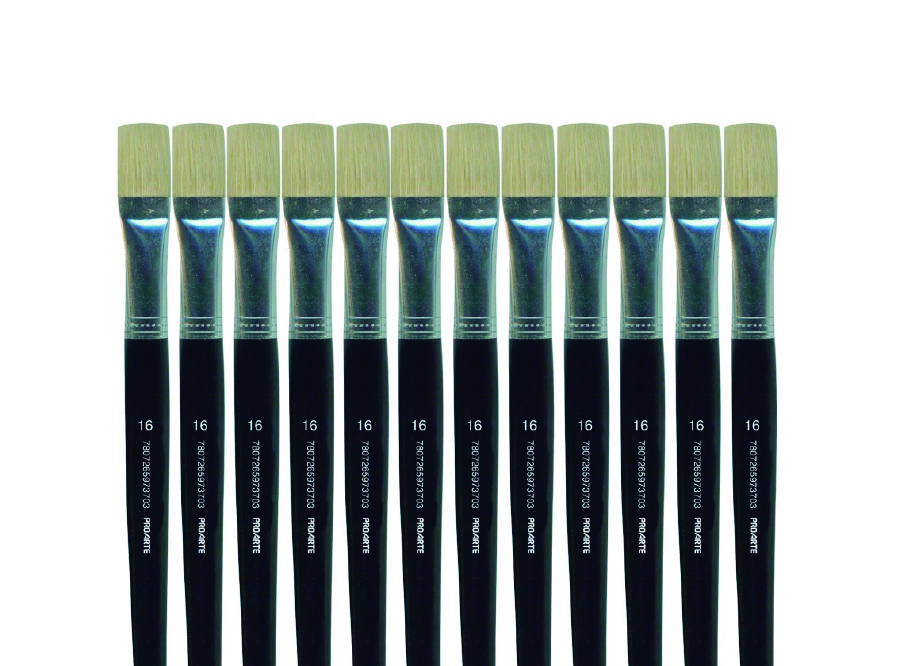  PINCEL PLANO #16 DP X 12 UN PROARTE 577 