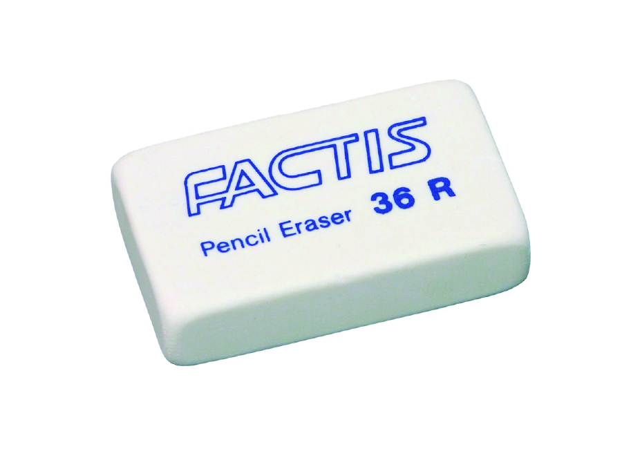  GOMA BORRAR MIGA FACTIS 36R CHICA DP X 36 UN 