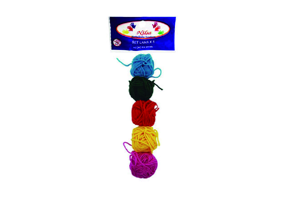  LANA ESCOLAR X 5 UN COL. SURT NILSA 