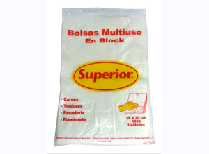  BOLSA MULTISUSO BLOCK 20 X 30CM PTE X 1000 SUPERIO 