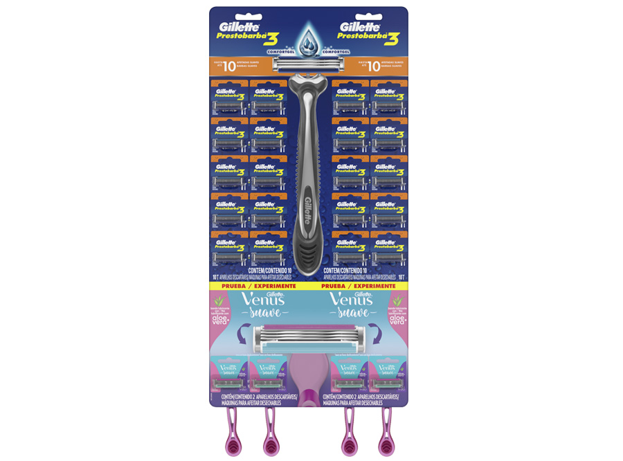  MAQ. AFEITAR 3 HJ PRESTO. 20 UN + 4 VENUS MUJER 