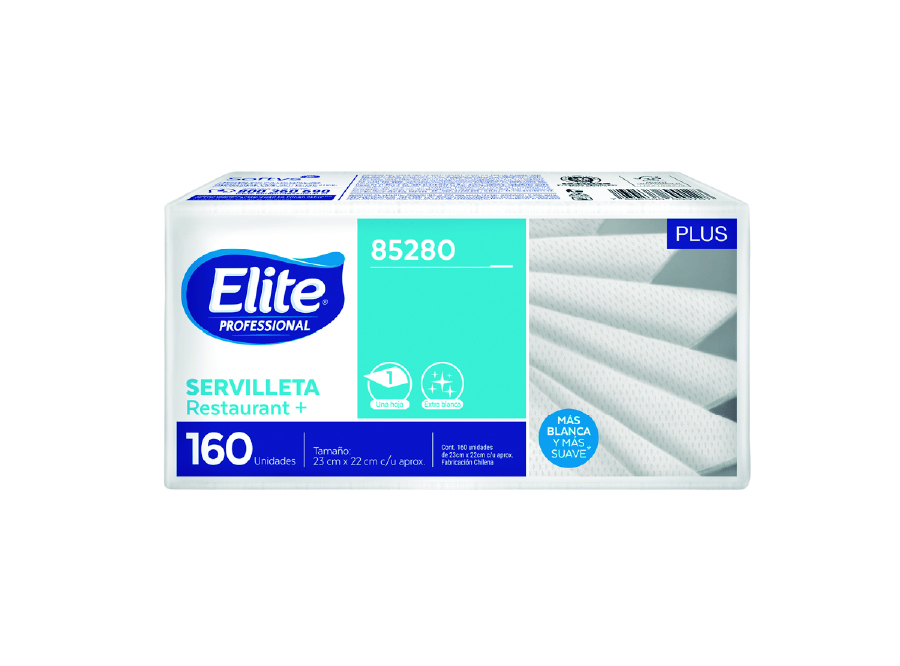  SERVILLETA COCKTAIL 22X23 PQT 160 UN ELITE 