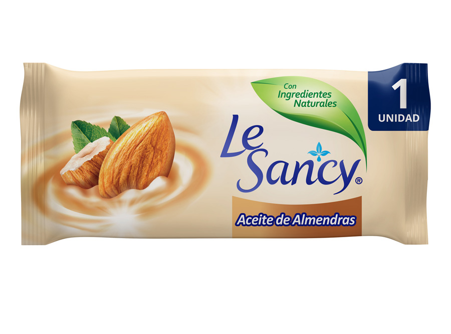  JABON TOCADOR  90 GRS LE SANCY ACEITE ALMENDRAS 