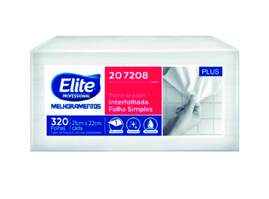  TOALLA PAPEL INTERF. 320 HJ BLANCA ELITE PLUS H/S 