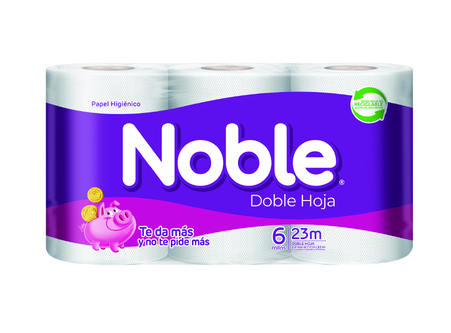  PAPEL HIG.  6 ROLLOS   23 MT. H/D NOBLE ** 