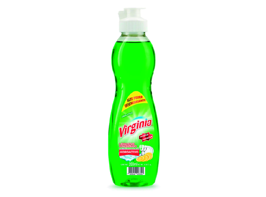  LAVALOZA LIQ 200 ML VIRGINIA LIMON CAJA X 18 UN 