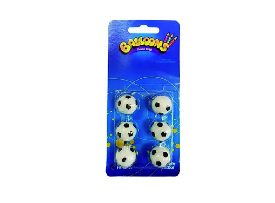  VELA CUMPLE. PELOTA FUTBOLL X 6 BALLONS 