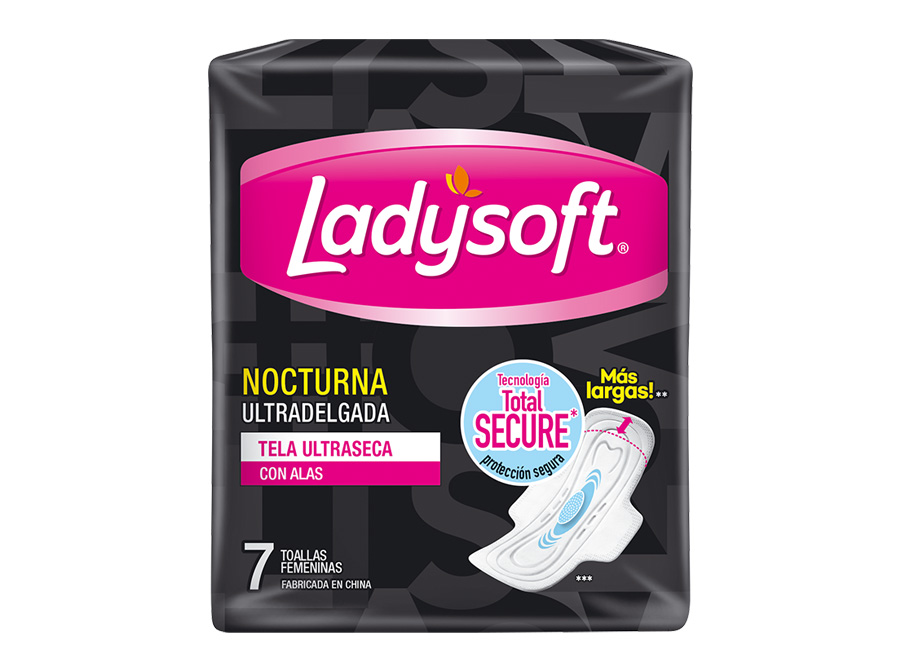  TOALLA HIG. LADYSOFT U/DELGADA X  7 UN NOCT U.SECA 