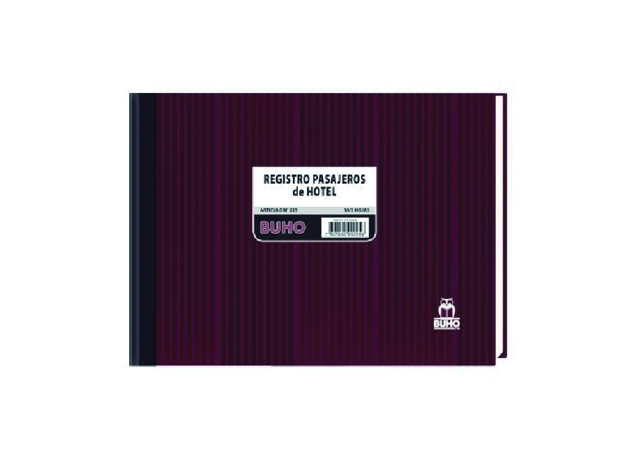  LIBRO REGISTRO PASAJEROS BUHO 225 
