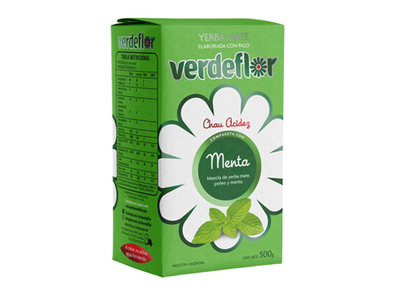  YERBA MATE 500 GR VERDEFLOR MENTA 