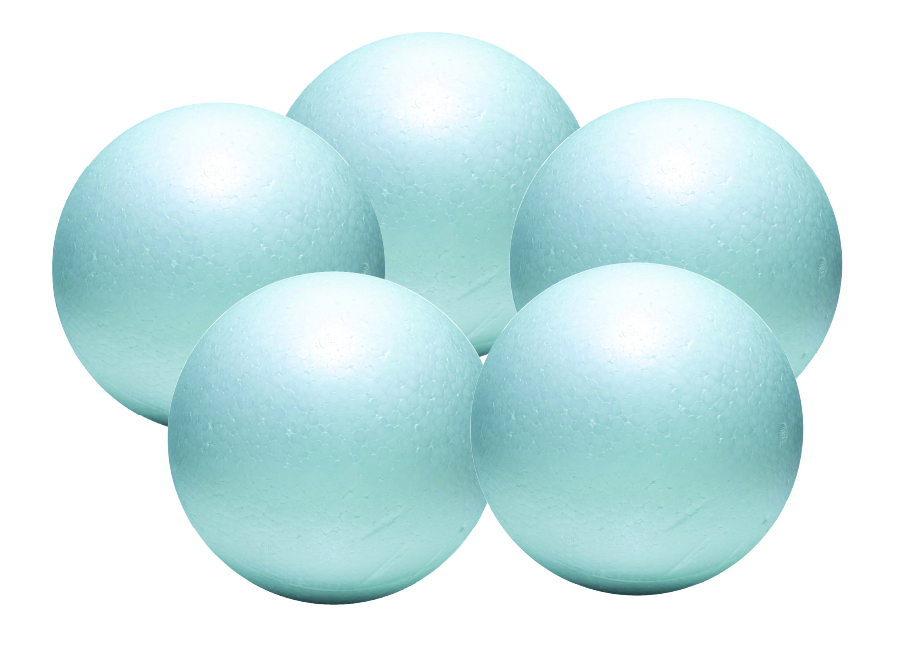  ESFERAS PLUMAVIT 15   CM DP X 5 UN ALTA DENSIDAD 