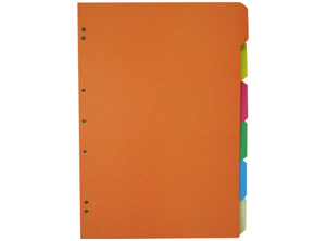  SEPARADOR OFICIO 6 DIVIS COLOR OPACO HALLEY 