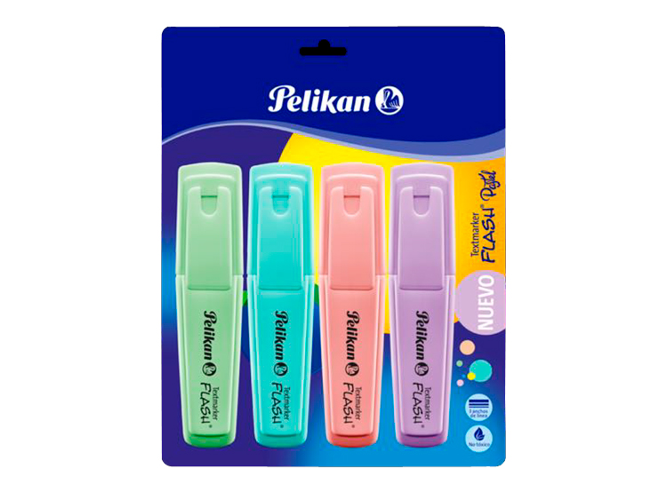  DESTACADOR PASTEL PELIKAN DP X 4 COLORES 
