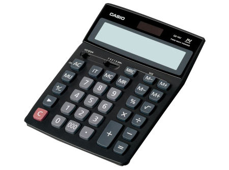 CALCULADORA BASICA ESCR/S CASIO GX-14  14 DIG 