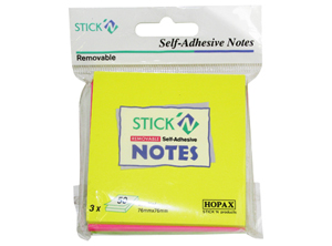  NOTA ADHE.3 COL. NEON 150 HJ 76X76 STICK & WRITE 