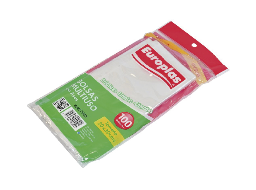  BOLSA MULTIUSO 20 X 30 PQ X 100 UN EUROPLAS 