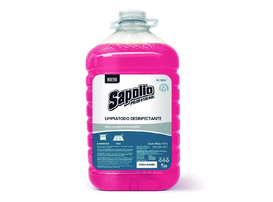  LIMPIADOR PISO 4.9 LT SAPOLIO FLORAL 