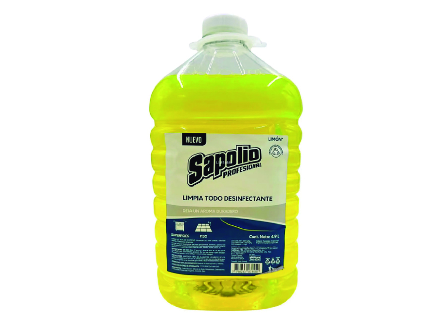  LIMPIADOR PISO 4.9 LT SAPOLIO LIMON 