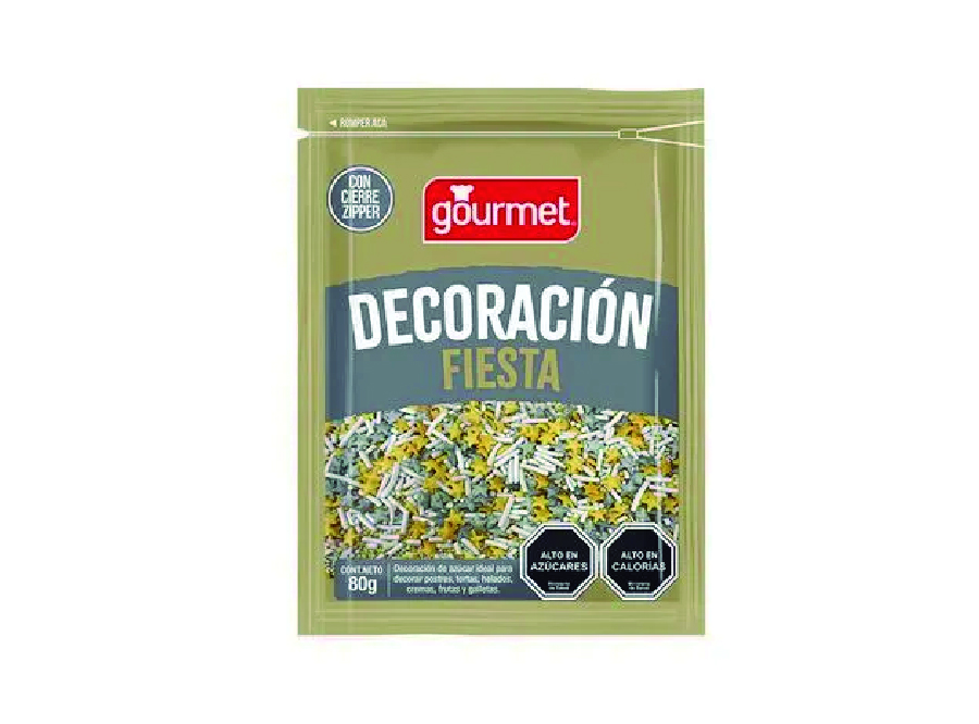  DECORACION FIESTA 80 GR GOURMET 