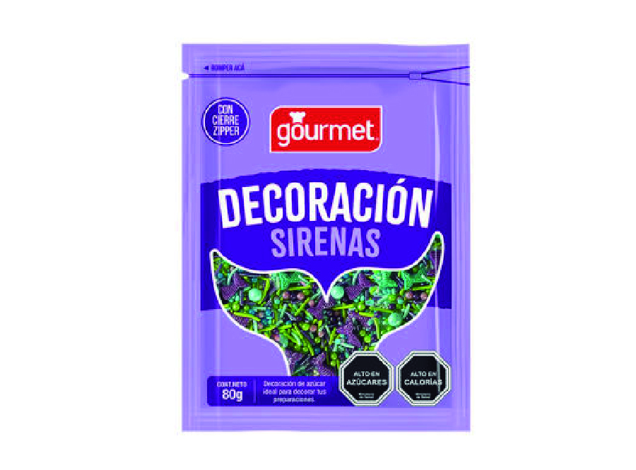  DECORACION SIRENAS 80 GR GOURMET 