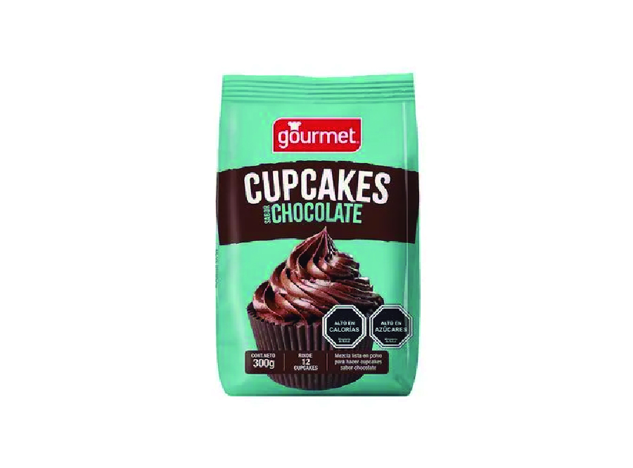  PREMEZCLA P/CUPCAKE CHOCOLATE 300 GR GOURMET 