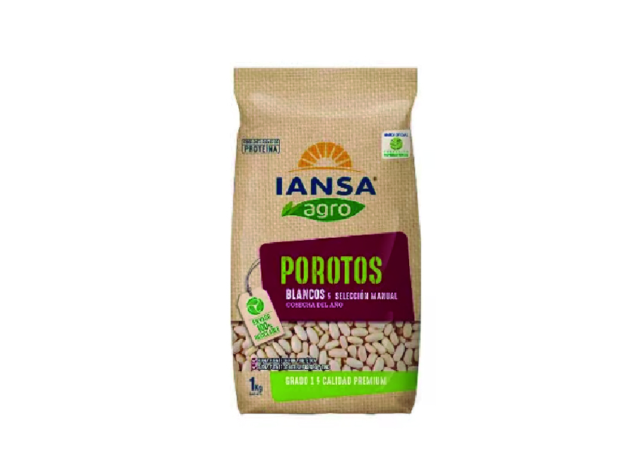  POROTO    1 KG. BLANCO IANSA AGRO 