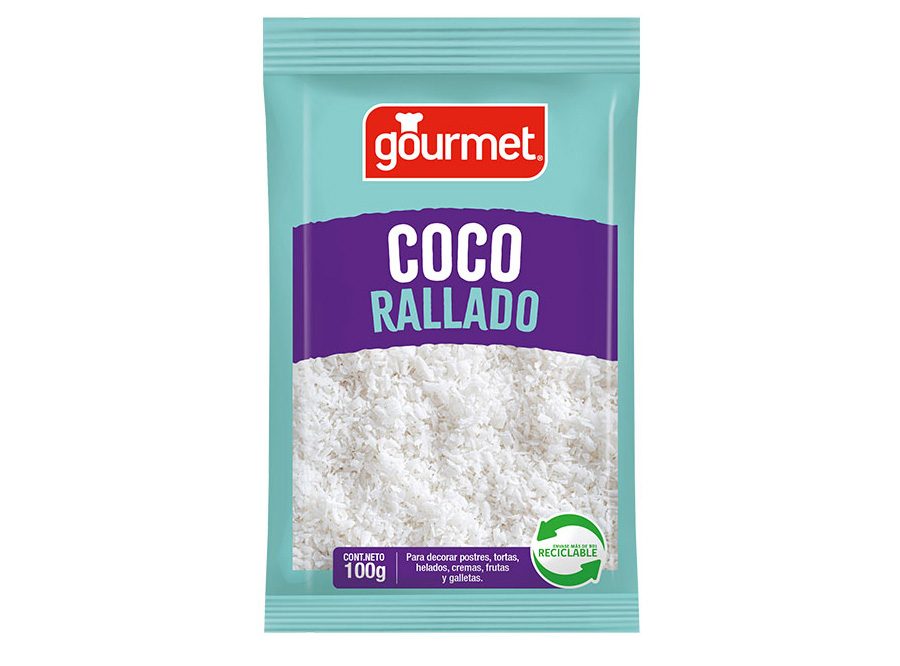  COCO RAYADO 100 GR BLANCO GOURMET 