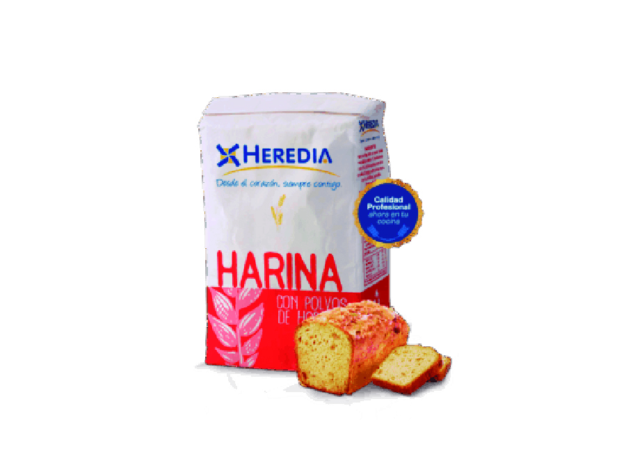  HARINA 1 KG C/POLVO HEREDIA 