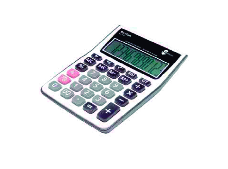  CALCULADORA BASICA ESCR/S 12DIG BARRILITO DT394 