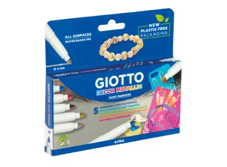  MARCADOR MULTIUSO COL.SURT X  5 GIOTTO DECORMETAL 