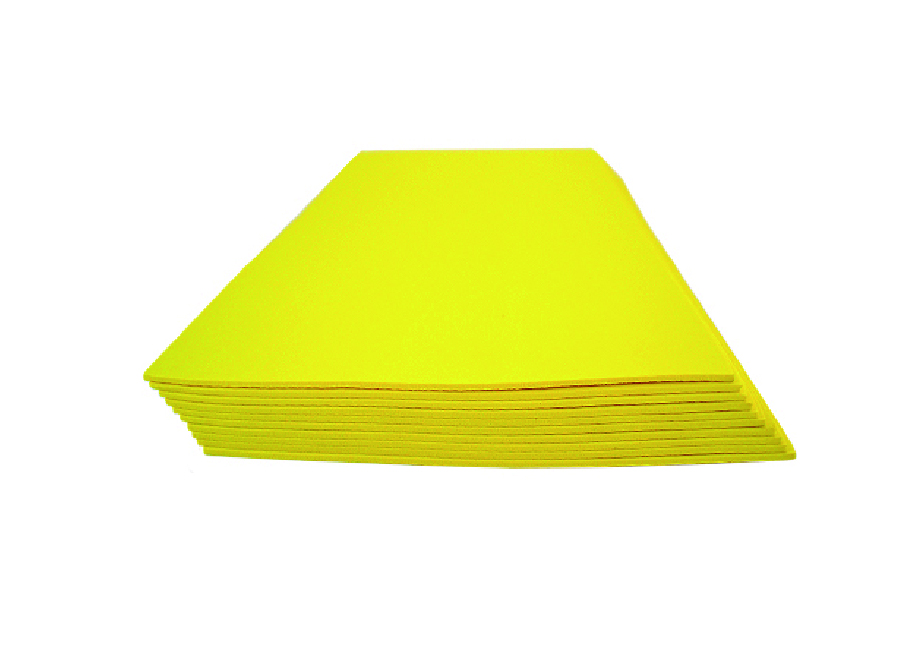  GOMA EVA 30X20 X 10 UN 2MM AMARILLO LATINA 