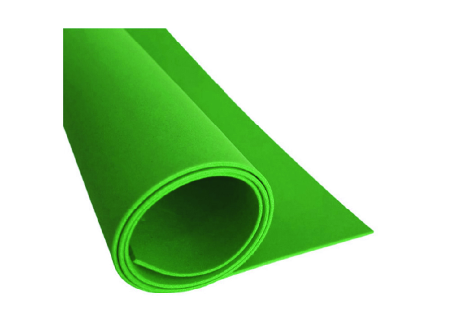  GOMA EVA 30X20 X 10 UN 2MM VERDE LATINA 
