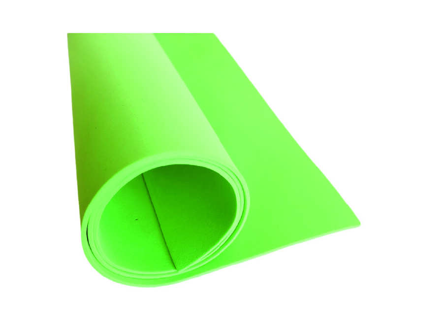  GOMA EVA 30X20 X 10 UN 2MM VERDE PISTACHO LATINA 