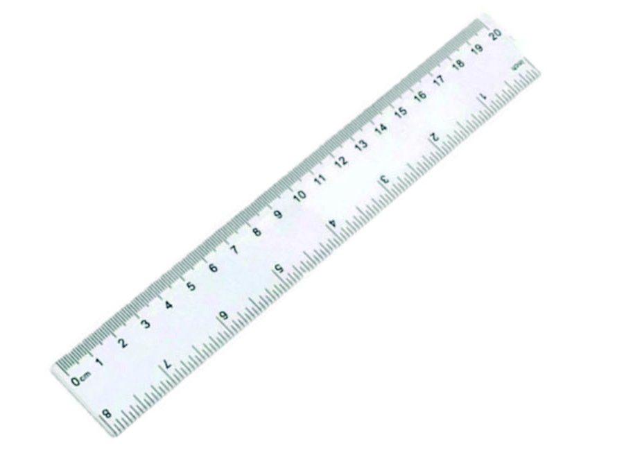  REGLA PLASTICA 20 CM. TRASNPARENTE LATINA 