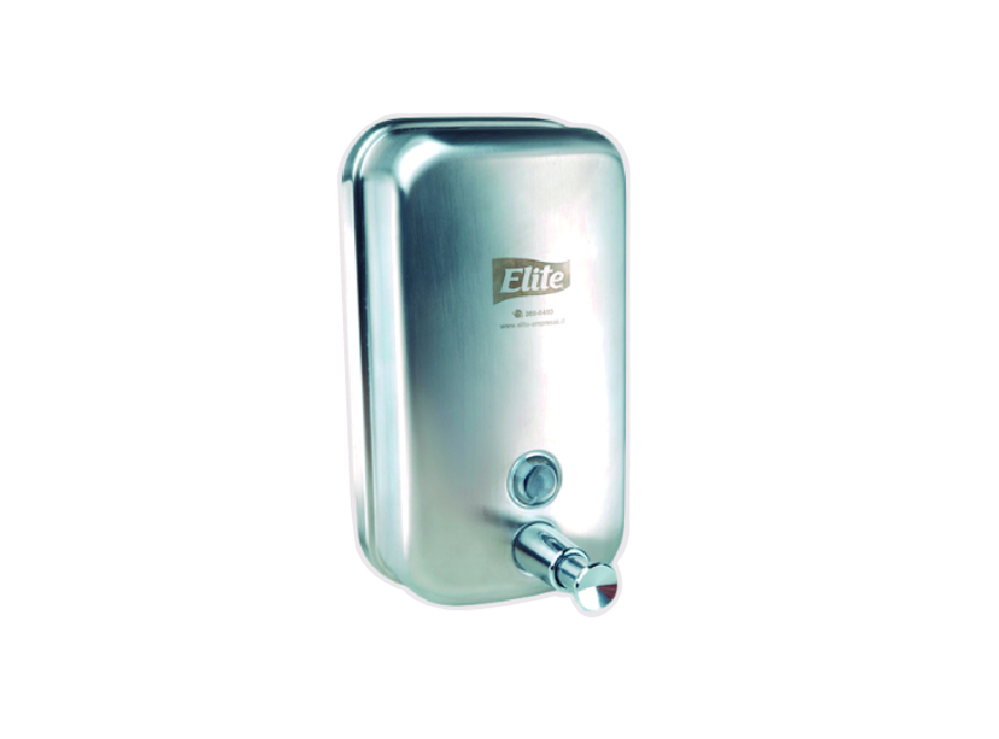  DISPENSADOR JABON 800 ML ACERO  ELITE 
