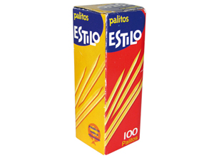  PALILLO MONDADIENTES X 1 CAJITA 100UN STILO 