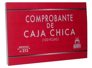  FORMULARIO CAJA CHICA 100 HJ. BUHO 213 